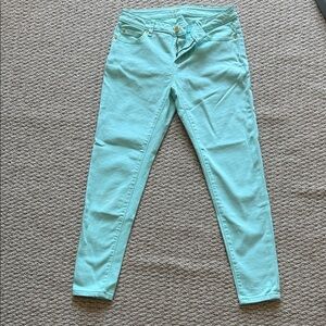 Michael Kors Mint Green Skinny Jeans